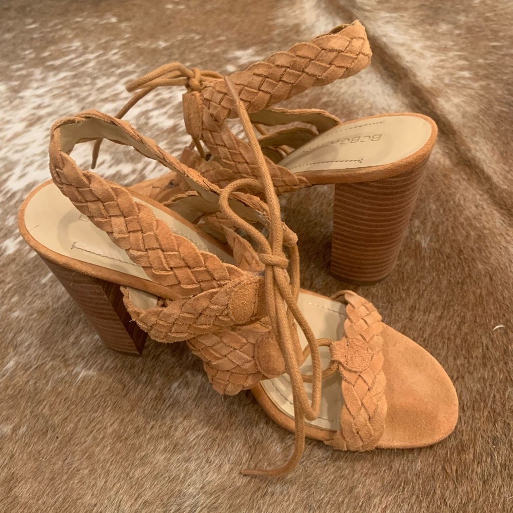 BCBGeneration stacked heel sandals